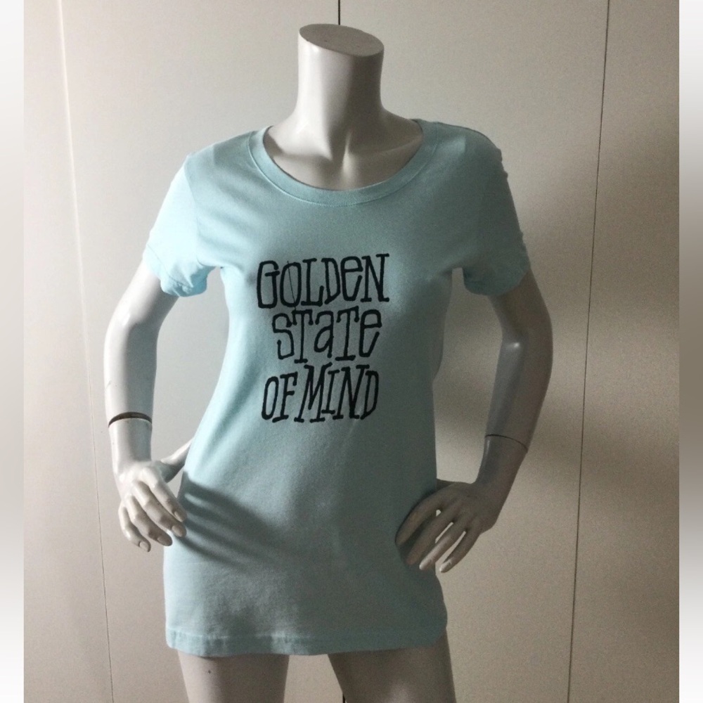 Stussy Golden State Of Mind Blue T-Shirt Size S